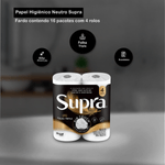 Papel Higienico Folha Tripla 20m Alta Absorcao 16x4 Supra 103724