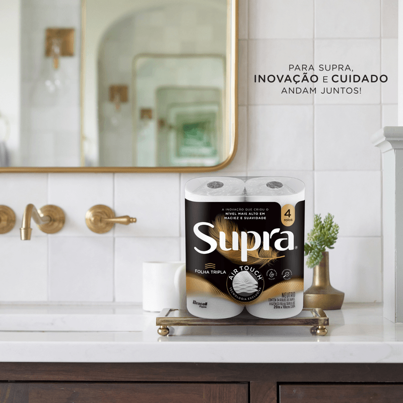 Papel Higienico Folha Tripla 20m Inovacao 16x4 Supra 103724