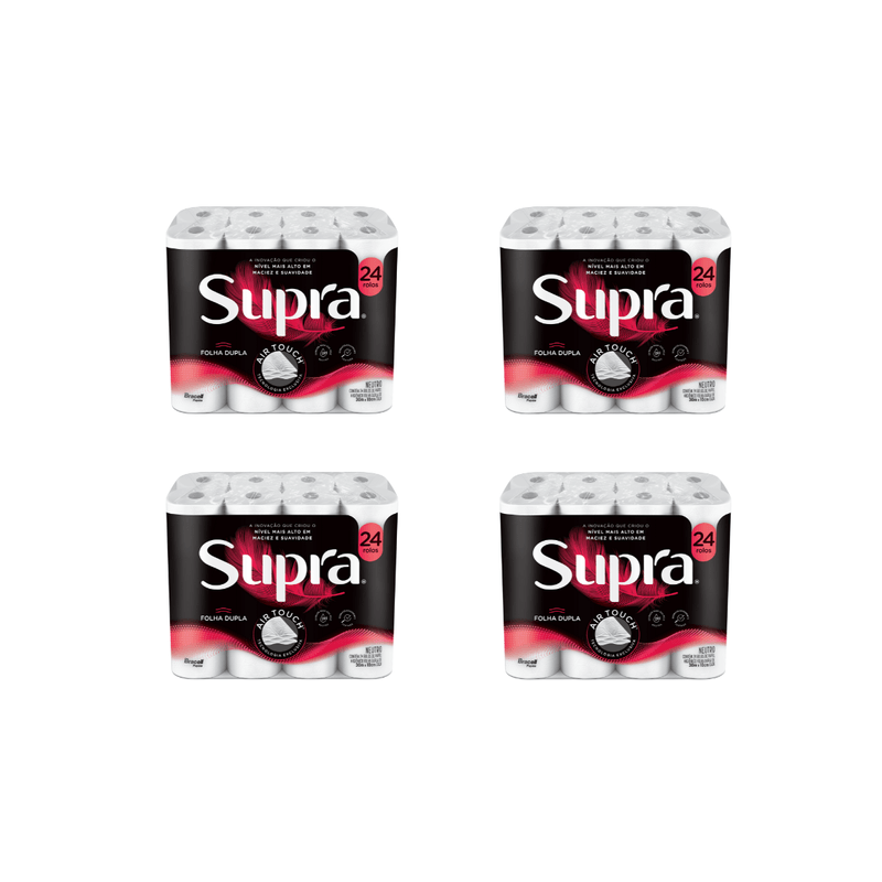 Fardo Papel Higienico Neutro 4x24 Supra 103719