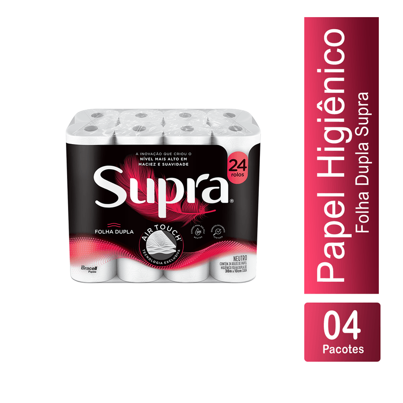 Papel Higienico Folha Dupla Alta Absorcao Supra 103719