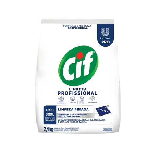 Limpador em Pó Limpeza Profissional 2,4kg Cif