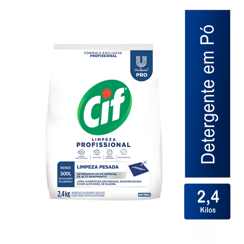 Limpador em Pó Limpeza Profissional 2,4kg Cif