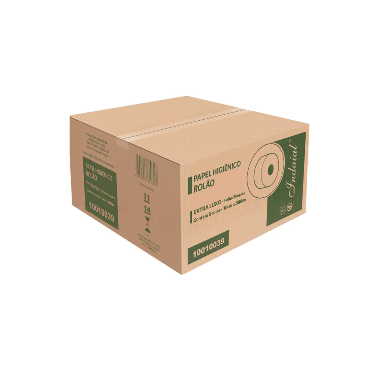 Papel Higiênico Rolão Folha Simples Extra Luxo 8x300m Ipel