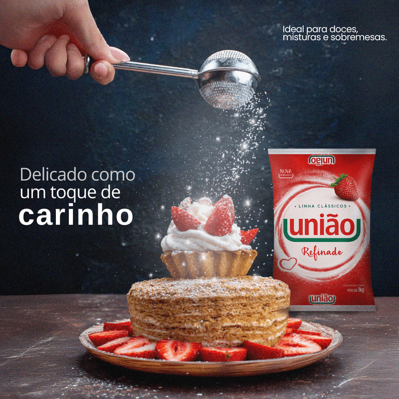 Fardo Contendo 10 Pacotes de Acucar Refinado 1Kg Uniao 100011