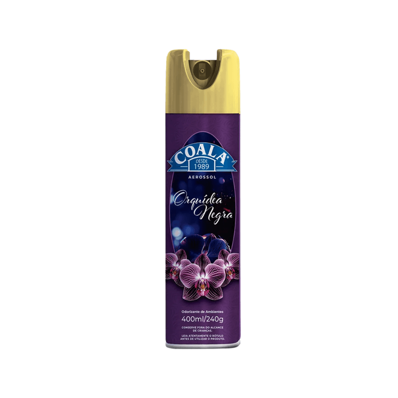 Odorizante de Ambientes Aerossol Orquidea Negra 400ml Coala 103695