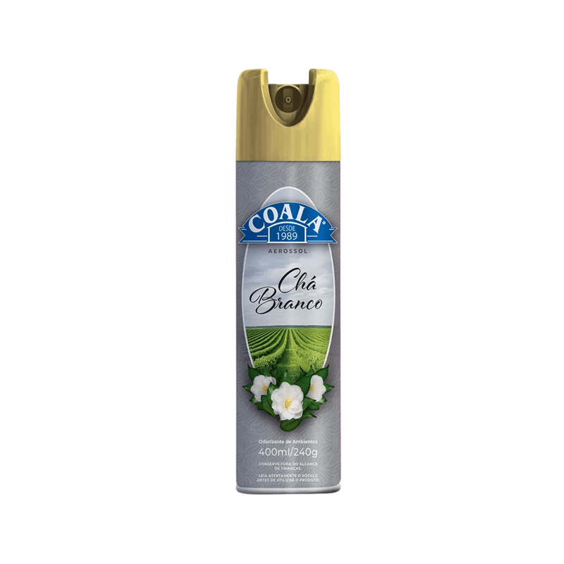 Odorizante de Ambientes Aerossol Cha Branco 400ml Coala 103698
