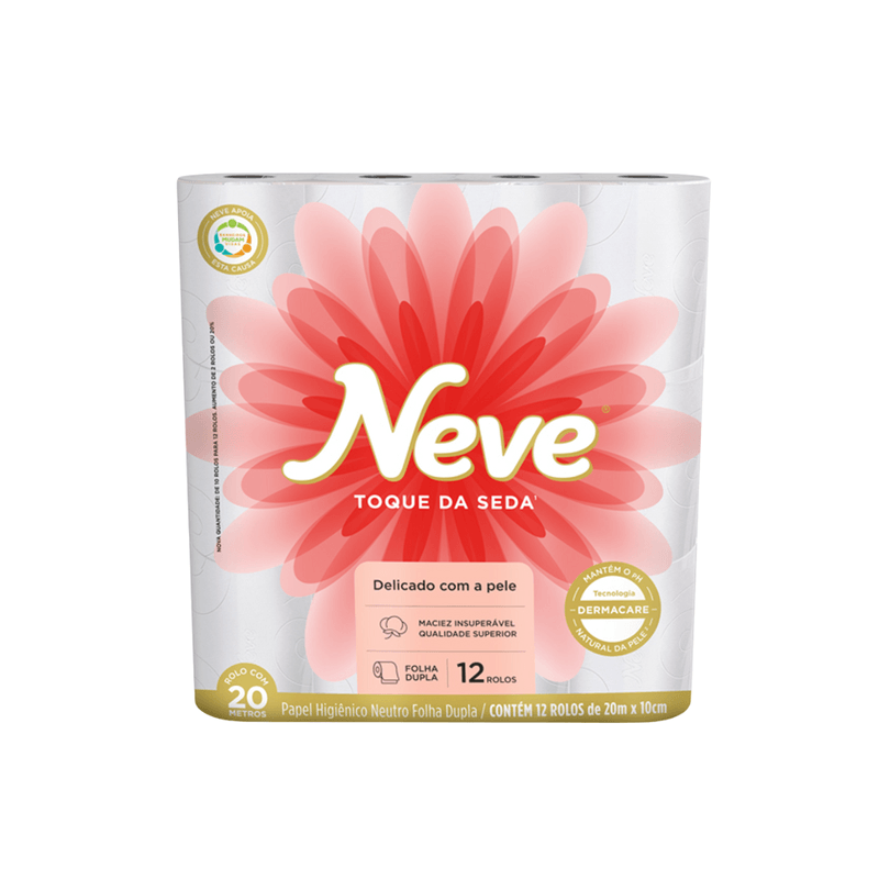 Papel Higienico Folha Dupla com 12 unidades Neve 105444