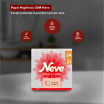Papel Higienico Dermacare Folha Dupla com 24 unidades Neve 105524