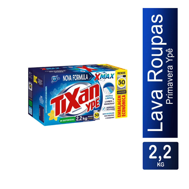 Lava Roupas Primavera 2,2kg Tixan Ype 103703
