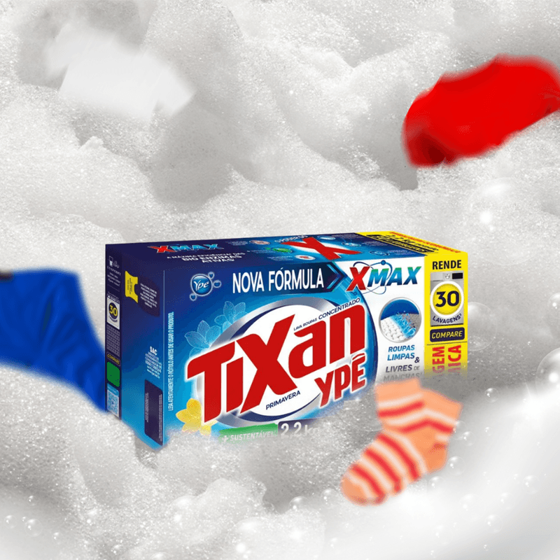 Lava Roupas Concentrado Primavera 2,2kg Tixan Ype 103703