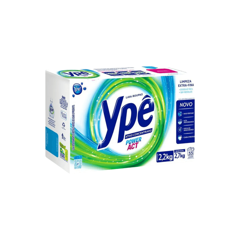 Lava Roupas em Po Power Act 2,2kg Tixan Ype 103702