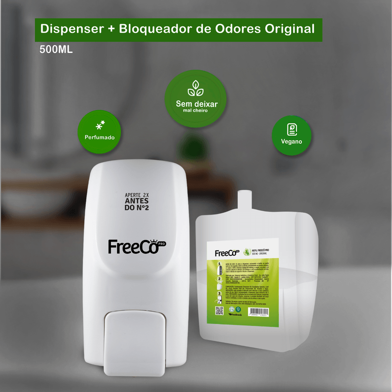 Bloqueador de Odores Vegano Freeco 500ml + Dispenser 105244