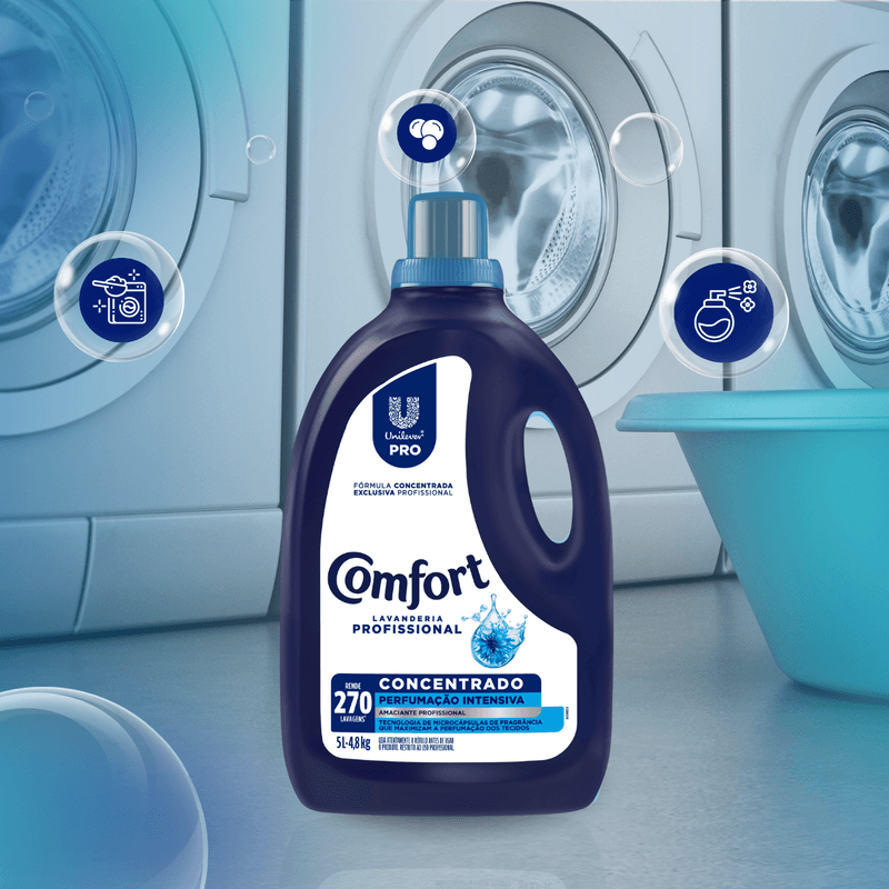 Amaciante Concentrado Lavanderia Profissional 5L Comfort 105357