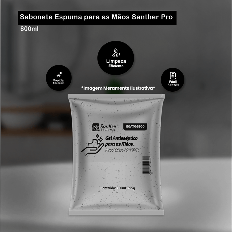 Gel-Antisseptico-800ml-Titanium-Santher-Professional-106428
