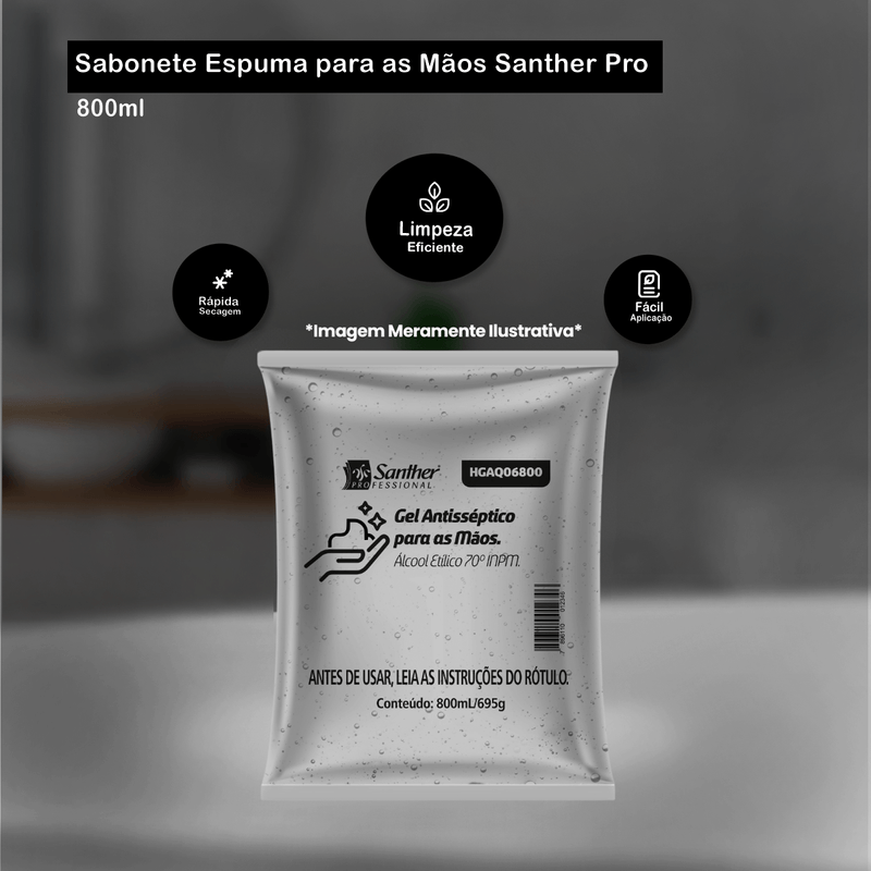 Gel-Antisseptico-800ml-Quartz-Santher-Professional-106421