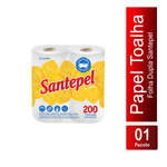 Papel Toalha Alta Absorcao Branca Lisa com 2 Rolos Snob 103359