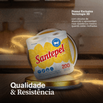 Papel Toalha Santepel Tecnologia 3D Branco Promocional com 2 Rolos 103359