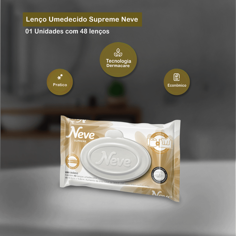 Lenco Umedecido Supreme Dermacare Neve 106427 -3-