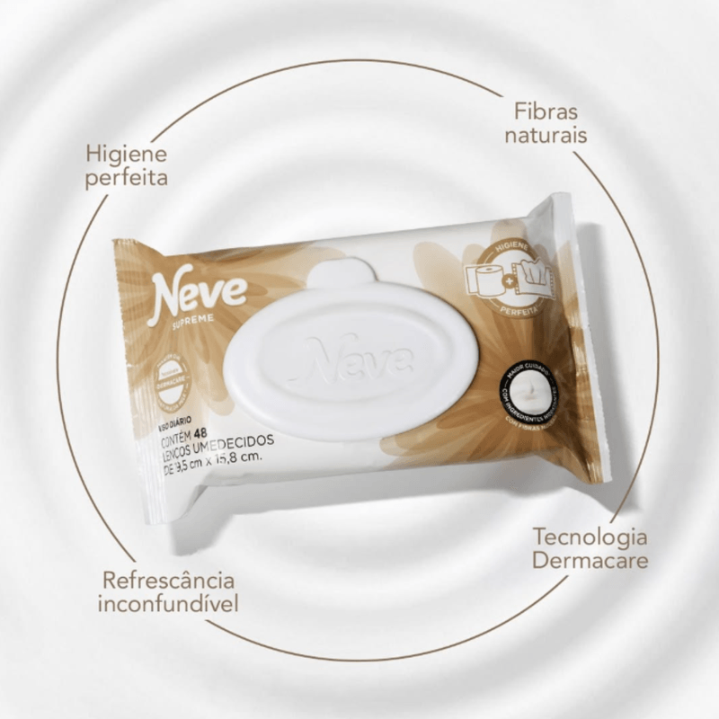 Lenco Umedecido Supreme Dermatologicamente Testado Neve 106427
