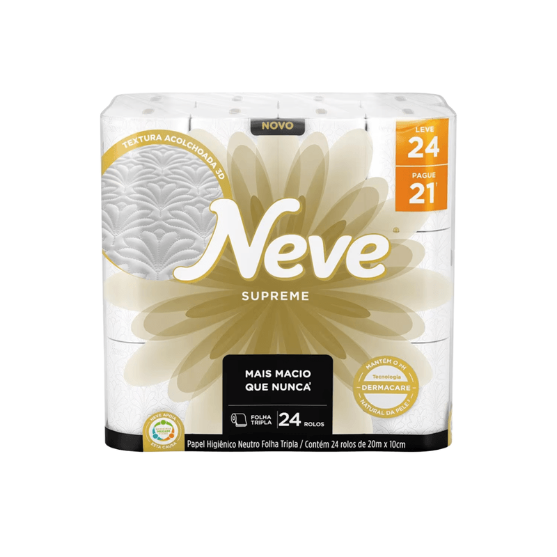 Papel Higienico Folha Tripla 32 unidades Neve 105535