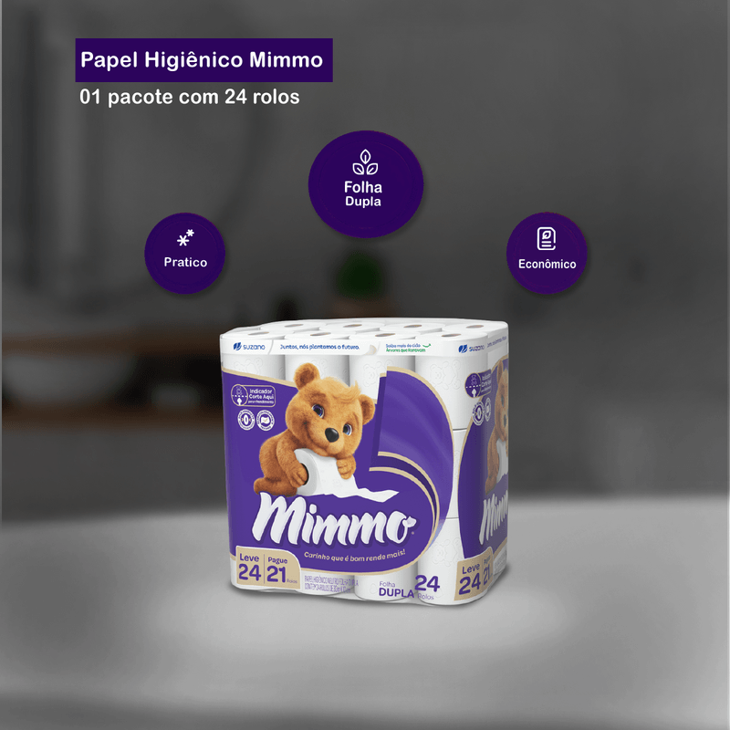 Papel Higienico Leve 24 Pague 21 Mimmo 105676