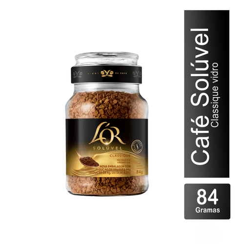 Café Solúvel Classique Vidro 84g L'or