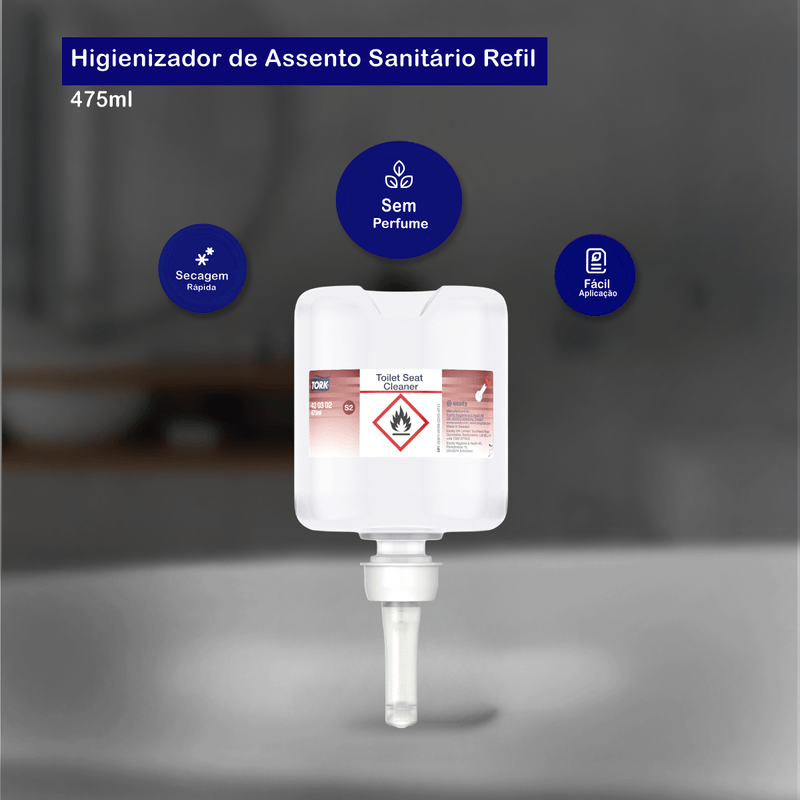 Higienizador de Assento Sanitario 475ML Tork 107492