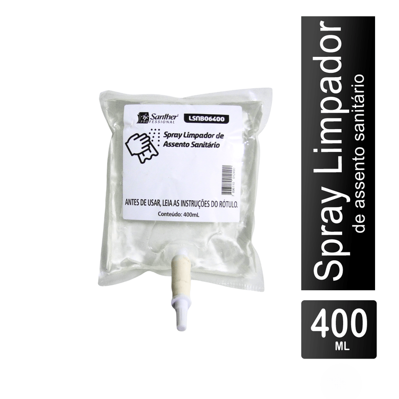 Limpador de Assento Sanitario 400ml Santher 106115