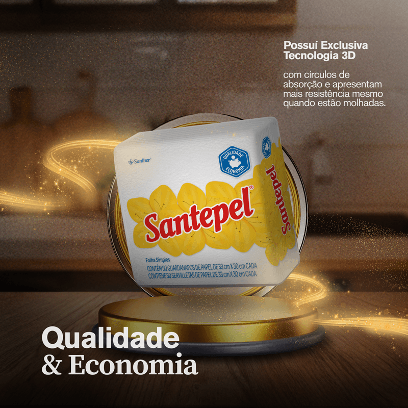 Papel Toalha Resistente Folha Simples 101186
