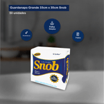 Guardanapo Folha Simples 33x30 com 50 unidades Snob 121251