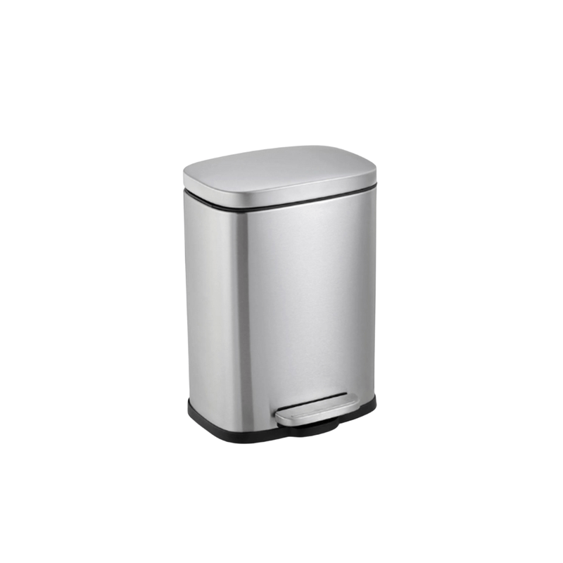 Cesto Inox Pedal Retangular 5L Nobre 103684