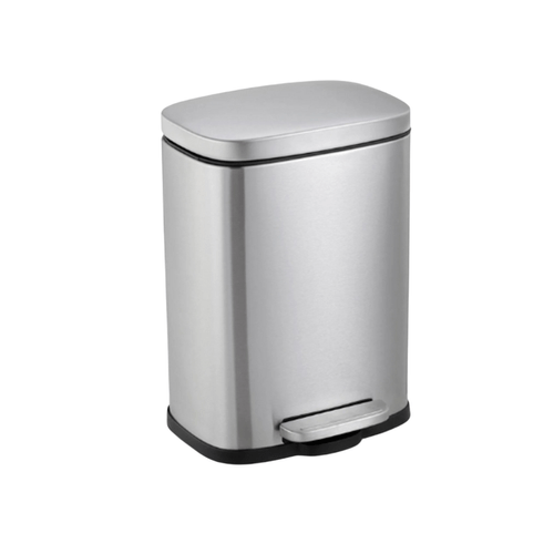 Cesto de Lixo Inox Retangular com Pedal 20L Nobre