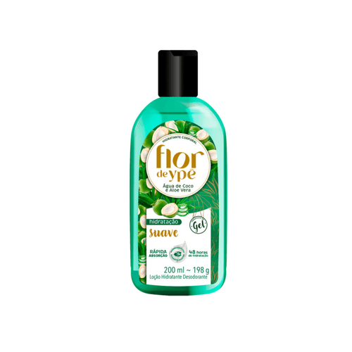 Hidratante Corporal Água de Coco e Aloe Vera 200ml Flor de Ypê