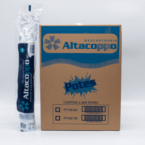 Pote Branco 20x100x100ml Altacoppo