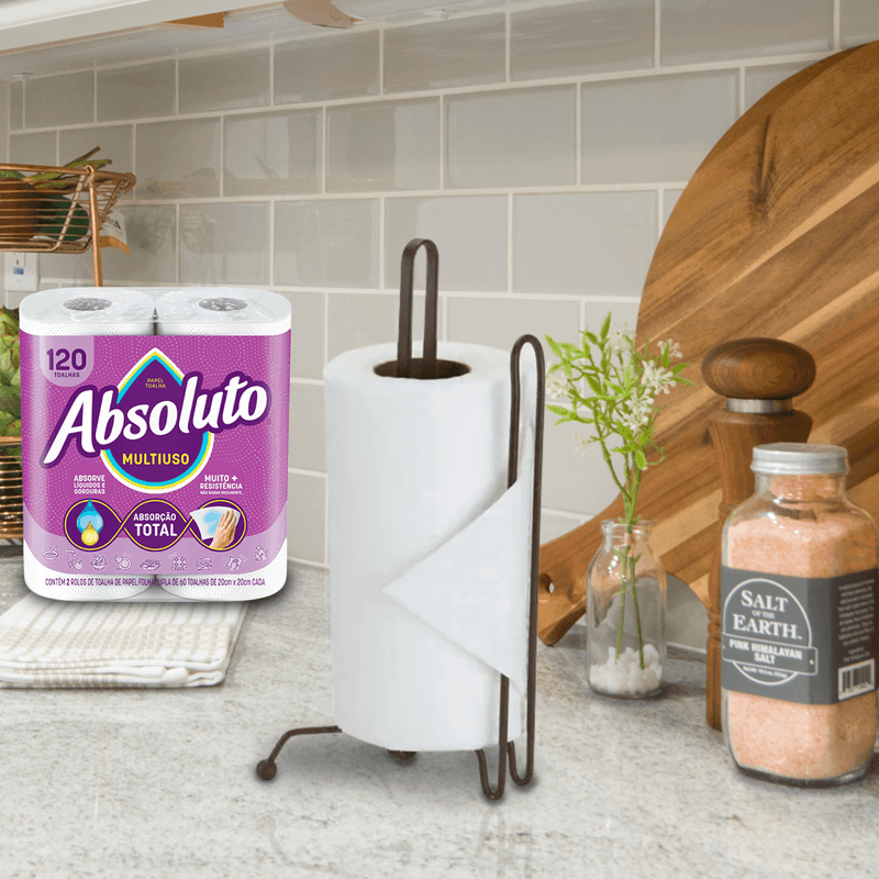 Papel Toalha Folha Dupla com 120 Toalhas Absoluto 106407