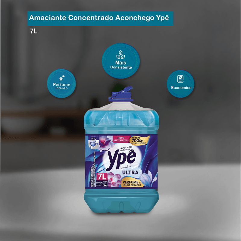 Amaciante Perfumado de Roupas e Tecidos 7L Aconchego Ype Pro 105026