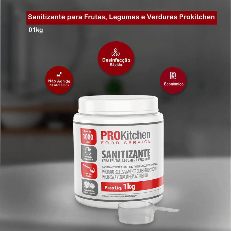 Higienizador Sanitizante de Hortalicas 1Kg Prokitchen 103309
