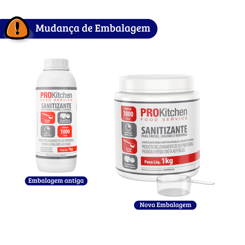 Detergente para a Desinfeccao de Alimentos 1Kg Prokitchen 103309