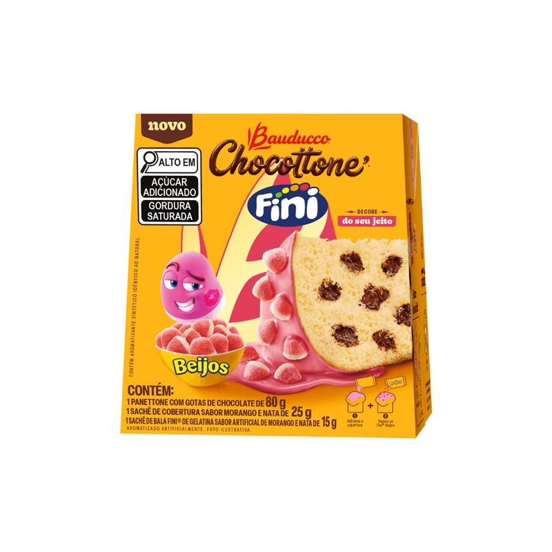 Chocottone Mini Fini Beijos 80g Bauducco 103799