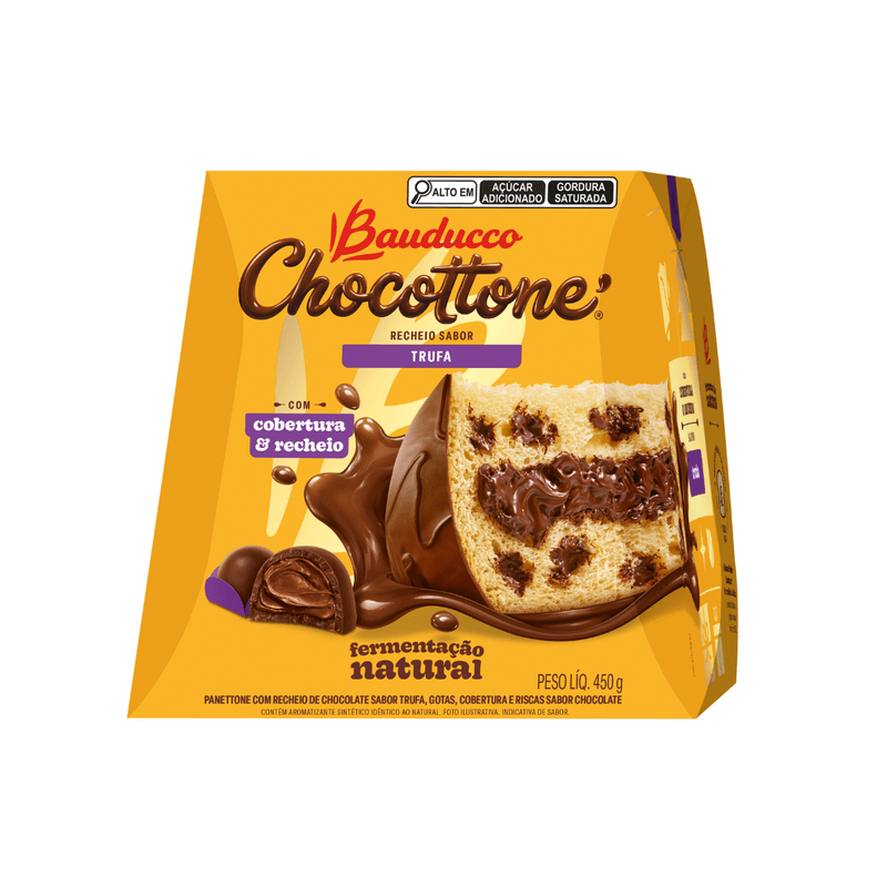 Chocottone Maxi Trufa 450g Bauducco 105627