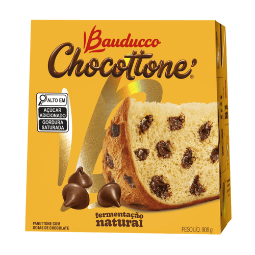 Chocottone com Gotas de Chocolate 908g Bauducco