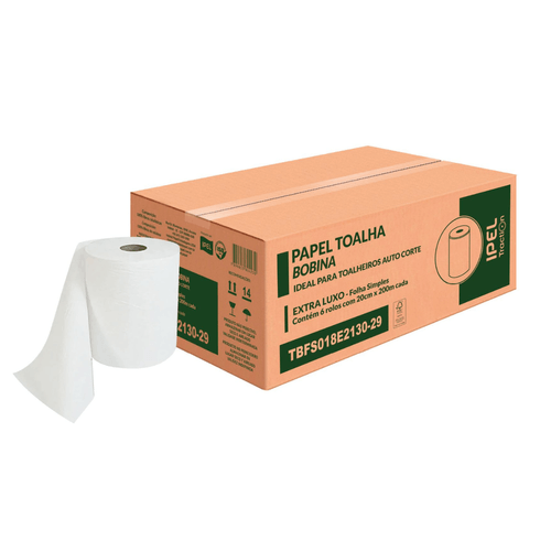 Papel Toalha Bobina Traction IP30 6x200m Ipel