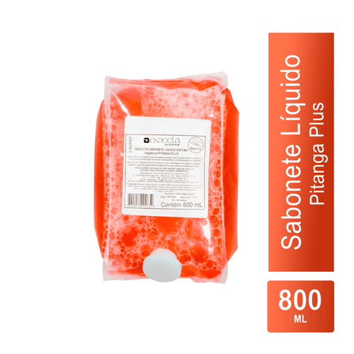 Sabonete Espuma Refil Pitanga 800ml Exaccta Plus Trilha
