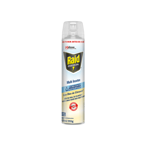 Inseticida Aerossol Multi Insetos com Óleo de Citronela 420ml Raid