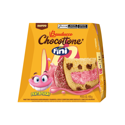 Chocottone Maxi Dentaduras 450g Bauducco