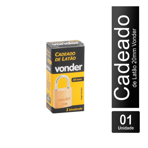 Cadeado de Latão 20mm Vonder