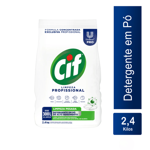 Limpador em Pó Limpeza Profissional 2,4kg Cif