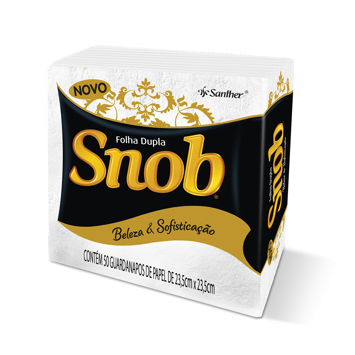 Guardanapo Pequeno Folha Dupla GGD23 23,5x23,5cm com 50 unidades Snob