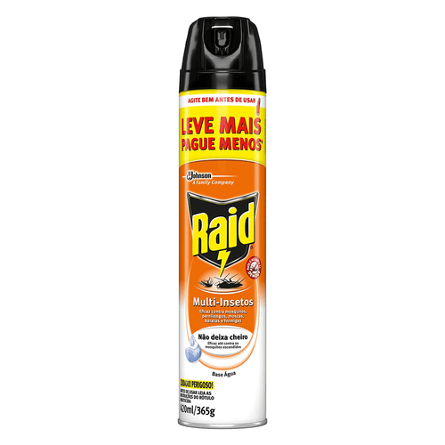 Inseticida Aerossol à Base de Água Promocional 420ml Raid