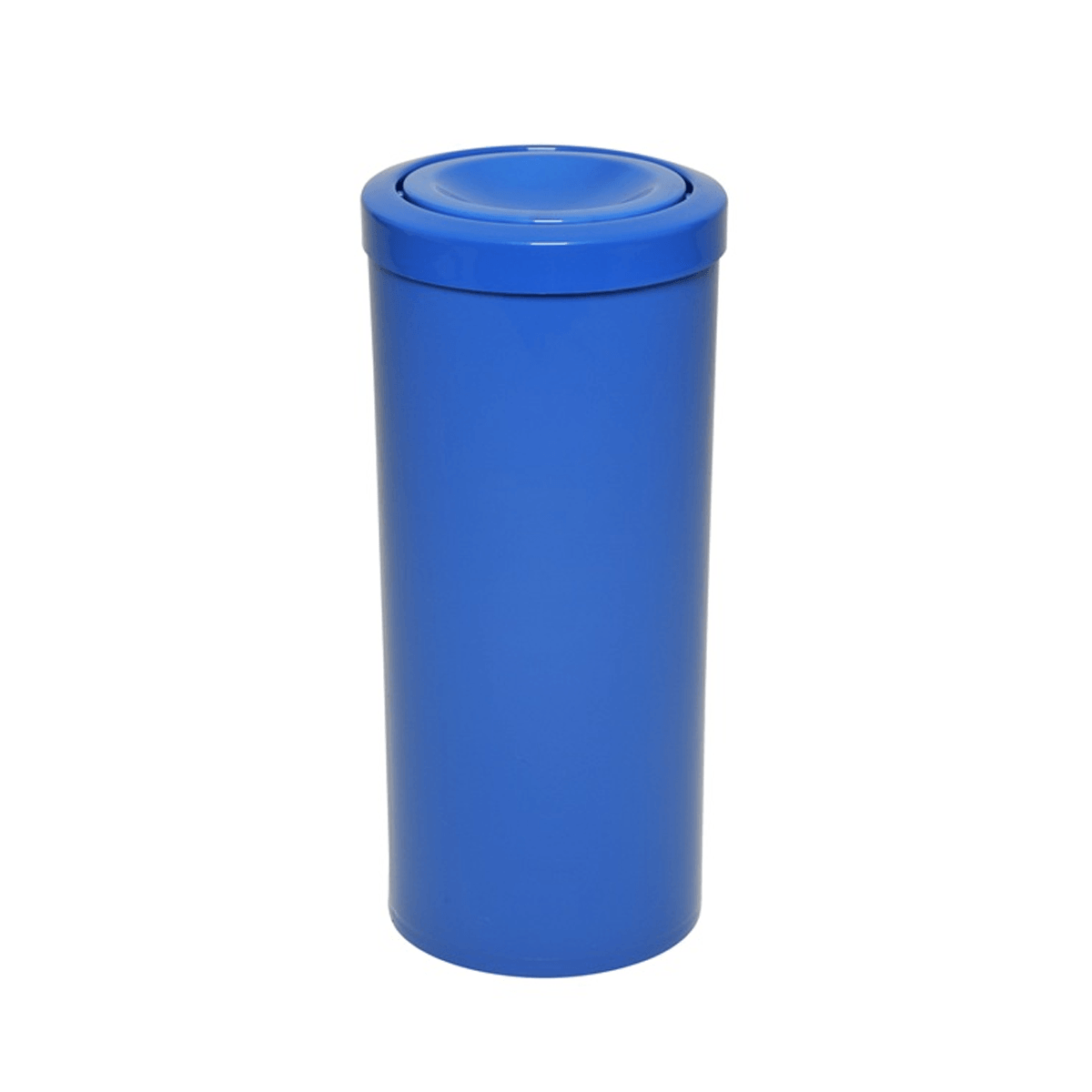 Lixeira Plástica com Tampa Meia Esfera Azul 12L CB36 Jsn